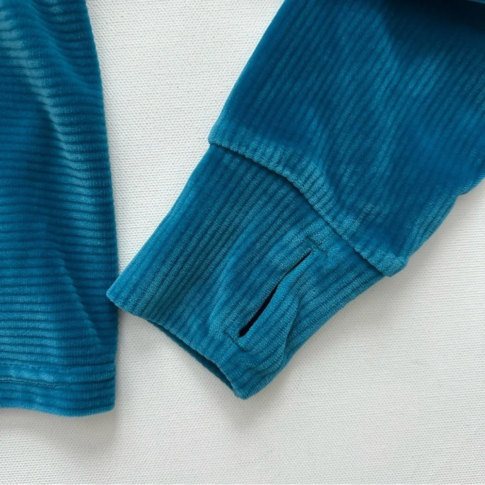 90 Degree By Reflex Turquoise Velour Set Size XS